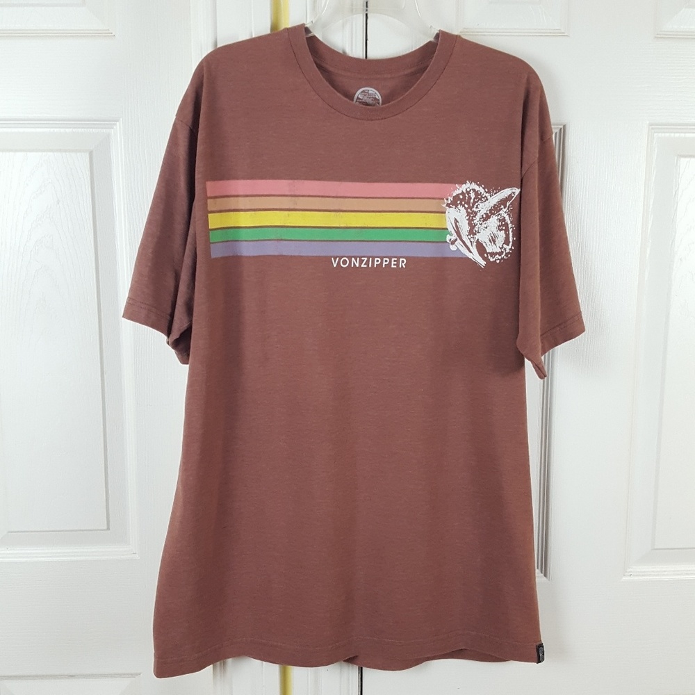 Vonzipper Graphic Tee Shirt Top Extra Large